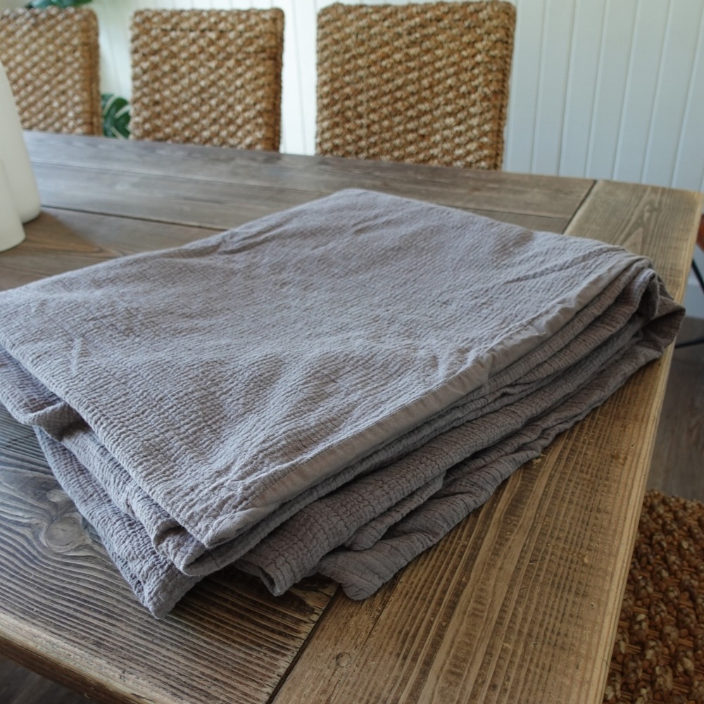 Project 62 + Nate Berkus Duvet Cover Full/Queen Grey Double Cloth Gauze Textured